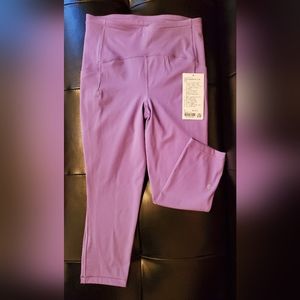 Lululemon Swift Speed HR Crop Fusia Leggings Brand New Sz 2